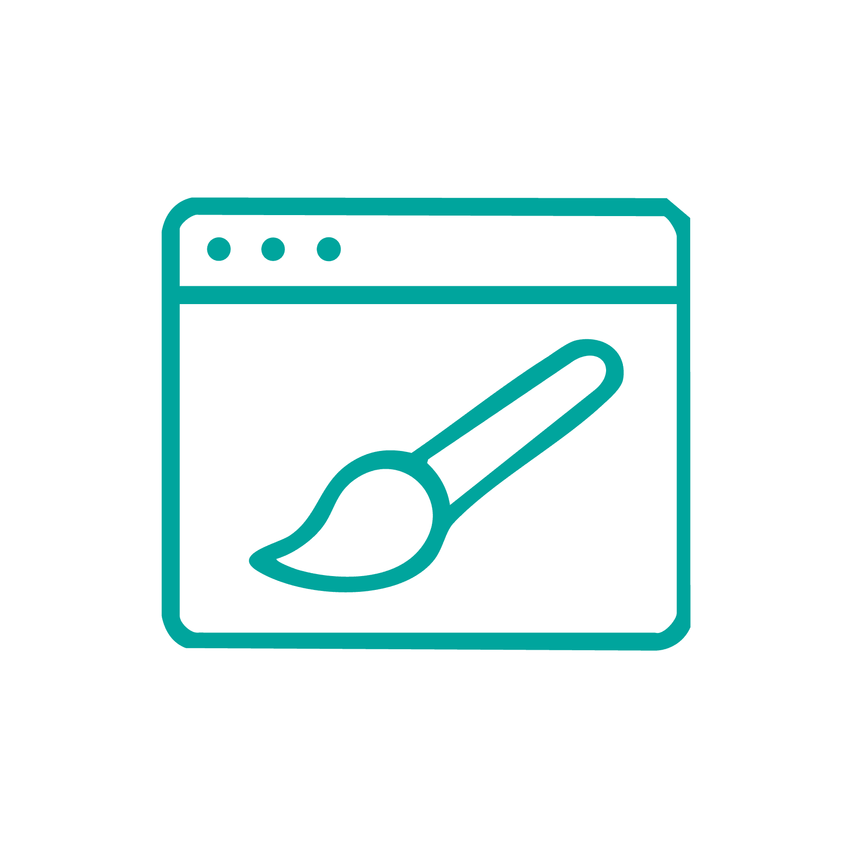 Ikona projektowania strony internetowej